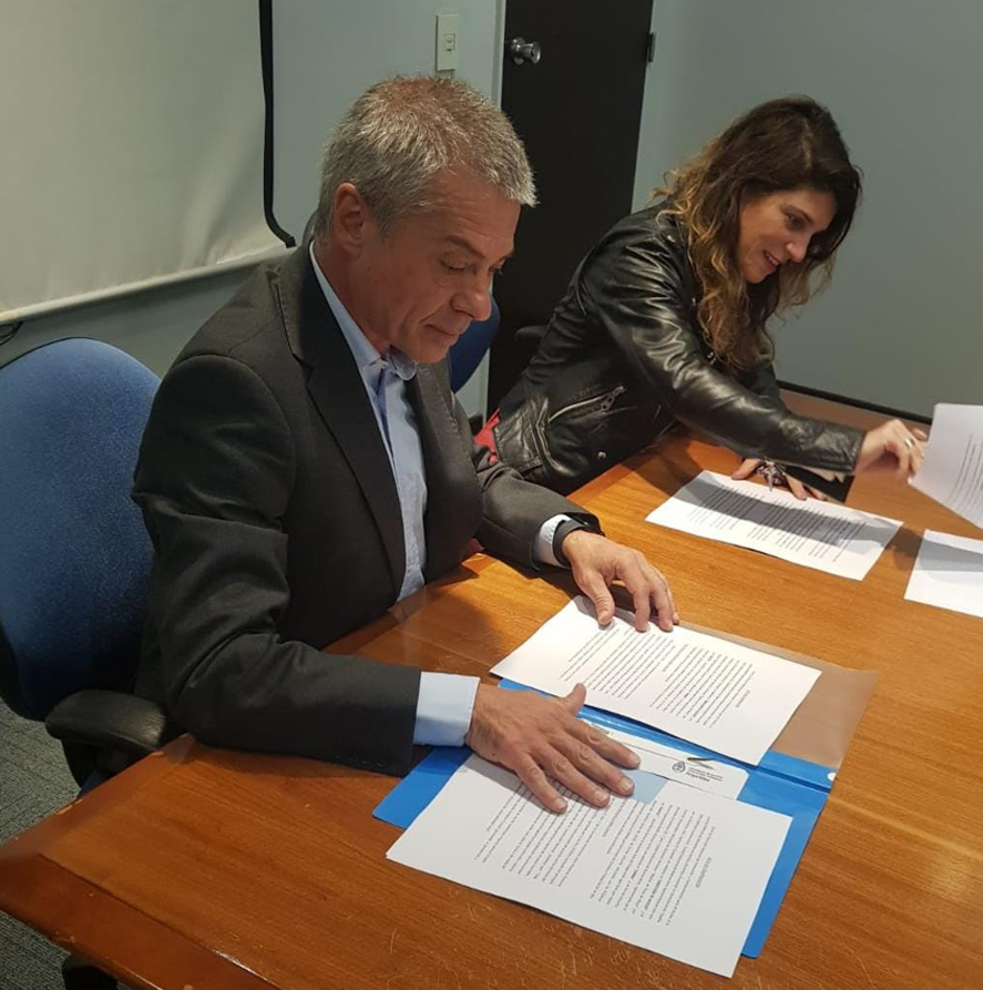 Firma de acta de cooperación entre el IUNMa y los Centros de acceso a la justicia (CAJ)